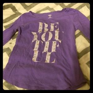 purple long sleeve shirt
